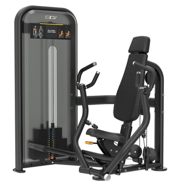 Insight Fitness ISO Lateral Chest Press - BE8001 with digital display on a white background